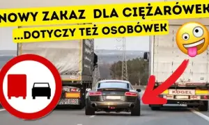 Zakaz wyprzedzania ciężarówek: Kiedy możesz, a kiedy zapłacisz 2000 zł?