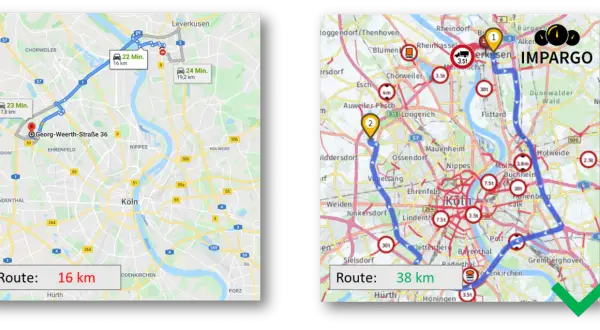 Google Maps dla ciężarówek? Dlaczego to błąd i co wybrać?