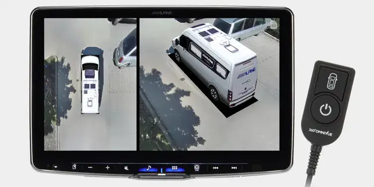 Zestaw kamer do ciężarówki monitoring 360 stopni