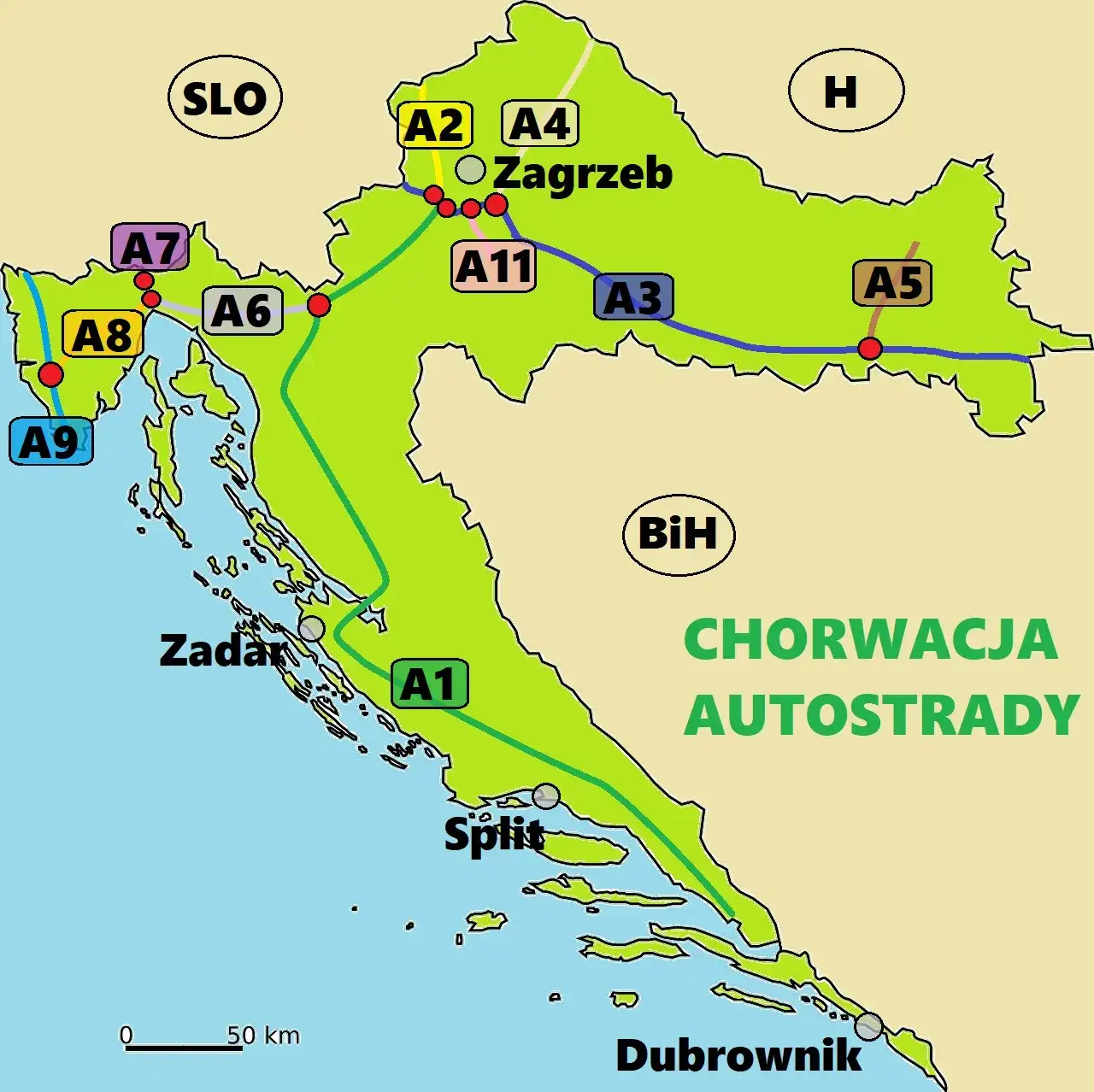 Bramki autostradowe Chorwacja
