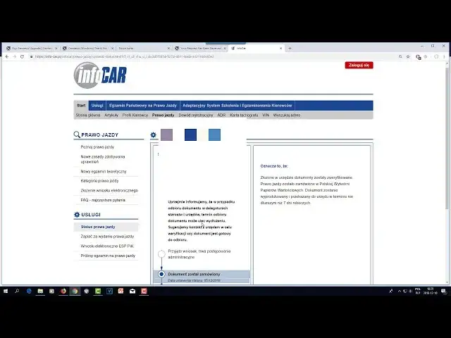 interfejs info-car sprawdzanie statusu karty kierowcy