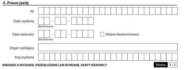 dokumenty do karty kierowcy