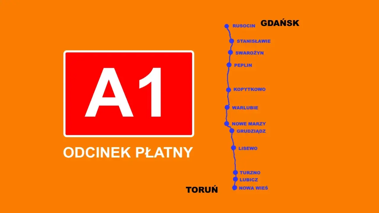 Opłaty autostradowe A1 Polska