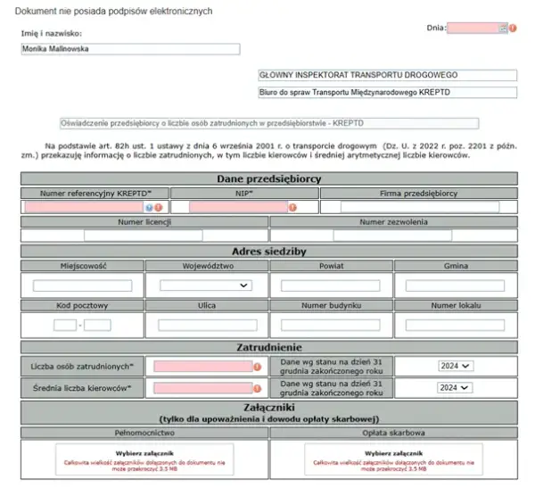 Oświadczenie o zatrudnieniu kierowcy: Kto i jak uniknąć kar?